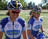 Luna teammates Georgia Gould and Teal Stetson-Lee post race. © Amy Dykema