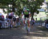 Powers and Trebon power up the hill. © Amy Dykema
