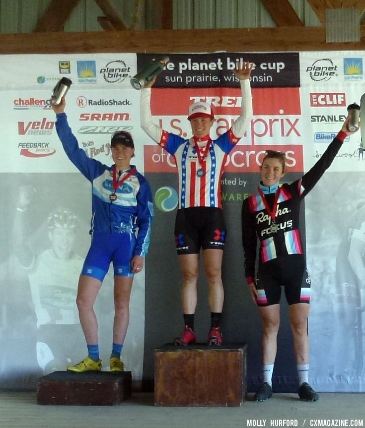 Women\'s podium. © Cyclocross Magazine