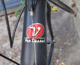 Van Dessel follows the trend with the tapered headtube in the cyclocross flagship © Cliff Lee