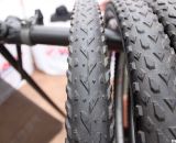 The Vee Rubber X-C-X tire will come in 700x35c and 700x40c, as well as 26 and 29 inch sizes. Interbike 2011. © Cyclocross Magazine