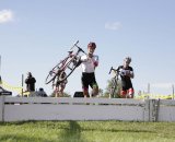 The elite men approach the barriers in Vermont. © laurakozlowski.com