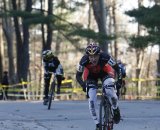 Jennifer Maxwell (Van Dessel Factory Team) went all out for the finish. ©Peter Ozolins Photography