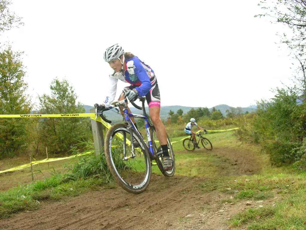 Natasha Elliott (Garneau Club Chaussure Ogilvy) won Saturday and took second Sunday.   by Paul Weiss   