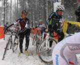 Vicki Thomas scampers over the snow in Kalmthout ? Luc Van Der Meiren