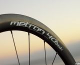 Aero bladed Sapim spokes on Vision Tech's Metron 40 carbon tubular wheels. © Cyclocross Magazine