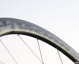 Stealth graphics make the Vision Tech's Metron 40 carbon tubular wheels hard to spot. © Cyclocross Magazine
