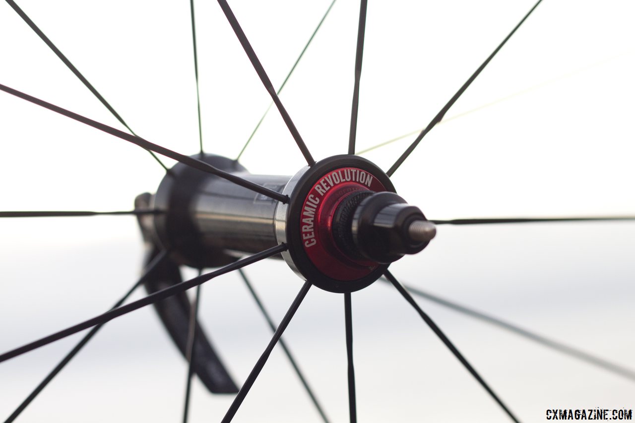 PSA system an ceramic bearings on the rim-brke hubs. © Cyclocross Magazine