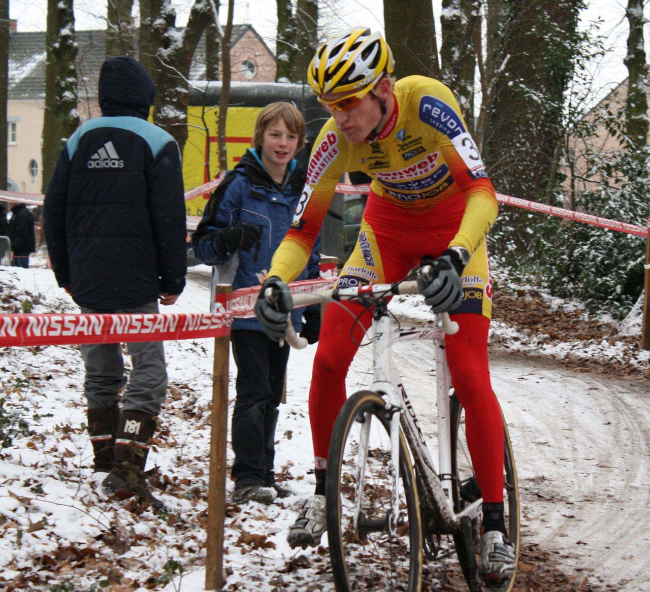 A young fan watches Klaas Vantornout cornering. ? Dan Seaton