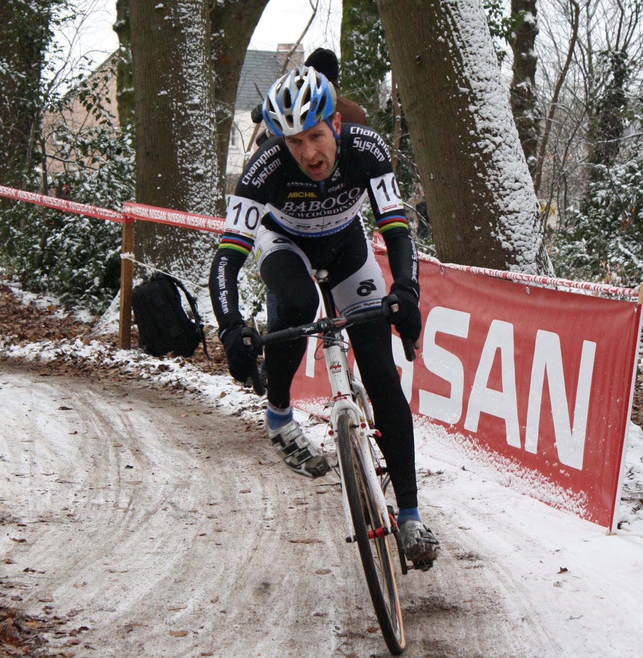 Vervecken riding in the final Superprestige of his career. ? Dan Seaton