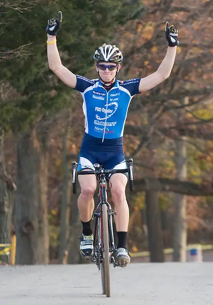 Valentin Scherz takes the elite men's win at Fair Hill. ? dennisbike.com