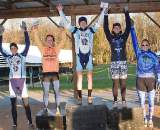 Thiemann, Kemmerer, Gavin, Winfield and Maxwell on the women&#039;s podium. ? dennisbike.com