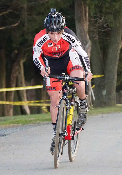 16 Year Old Jeff Bahnson stepped up to challenge the elite men. ? dennisbike.com