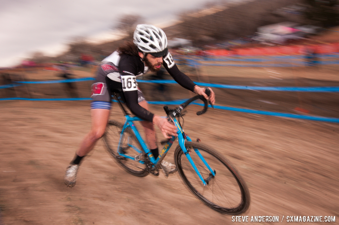 D1 Collegiate Men at the 2014 National Cyclocross Championships. © Steve Anderson