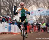 Werner Takes Third D1 Collegiate Men's Win at the 2014 National Cyclocross Championships. © Steve Anderson