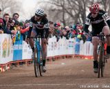 Sprint for third in the D1 Collegiate Men at the 2014 National Cyclocross Championships. © Steve Anderson