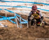 Cheyenne Comer and Aunika Miranda Abigail Young in the Women's 13-14 USA Cycling National Championship race. © Matt Lasala