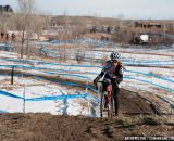 Katie Claus (Canyon Bicycles / Shimano) got the hole shot and made the most of it.  Â©Brian Nelson