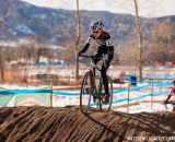 Grace Bishop in the sand in the Women's 13-14 USA Cycling National Championship race. © Matt Lasala