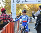 Nash meets the press after her win © Natalia Boltukhova | Pedal Power Photography | 2011