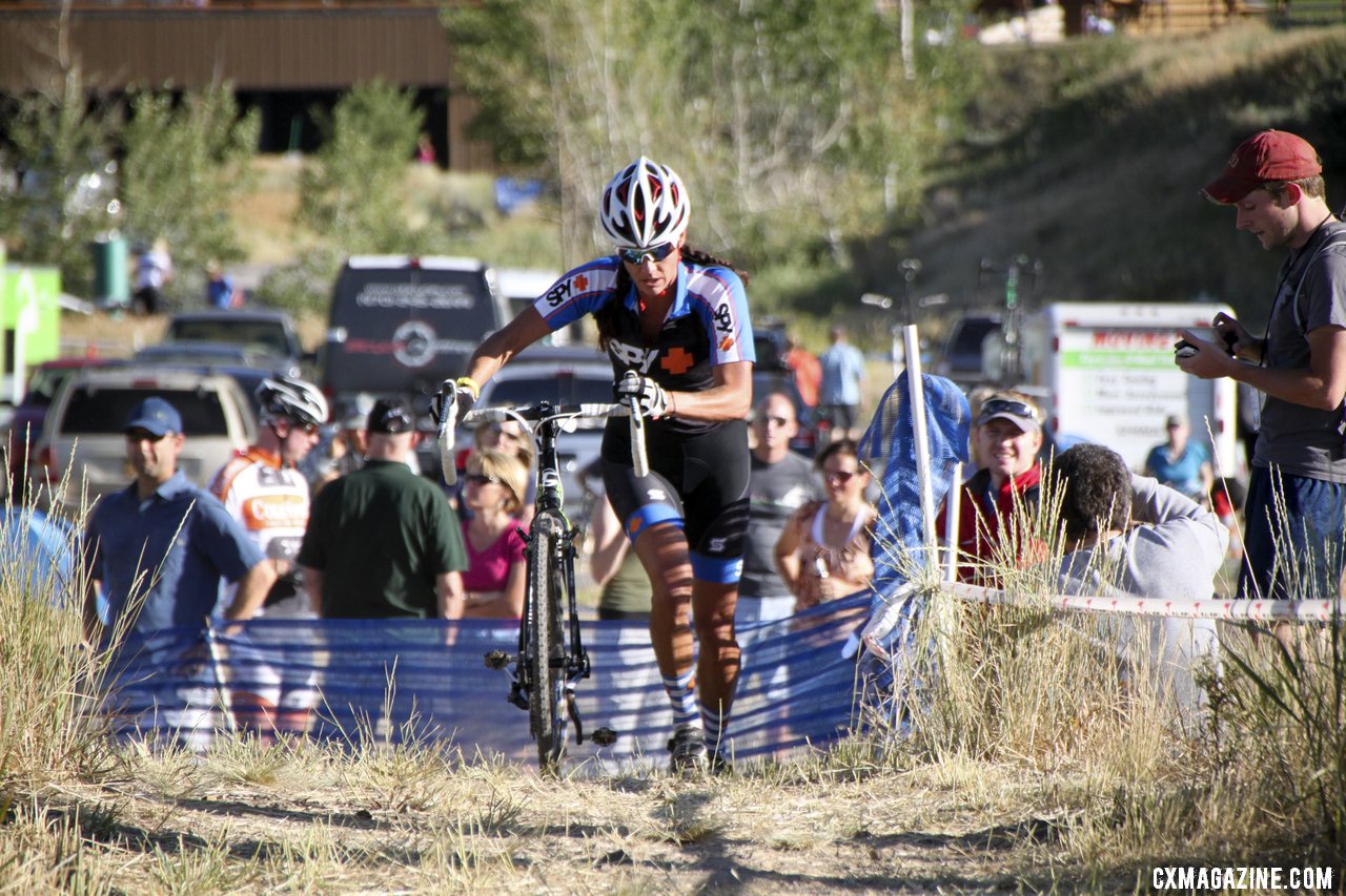 Over hill, over dale. 2012 Raleigh Midsummer Night Cyclocross Race. @Cyclocross MagazineWomen\'s 2012 Raleigh Midsummer Night Cyclocross Race. @Cyclocross Magazine