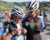 Duke enjoying her win post-race. Women's 2012 Raleigh Midsummer Night Cyclocross Race. @Cyclocross Magazine