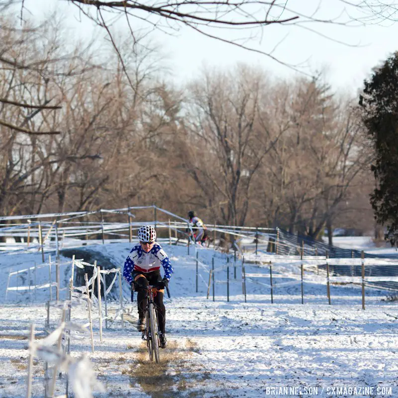 Kathy Savary (Blue Steel Cyclery) rode brilliantly.   Â©Brian Nelson