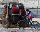 The tractor doesn't stand a chance against Julie.  Â©Brian Nelson