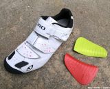 Options for the insole on the Women's Giro Sica MTB Shoe. Â© Cyclocross Magazine