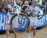 Pauwels and Zdenek Stybar dual through the sand. ©Thomas van Bracht