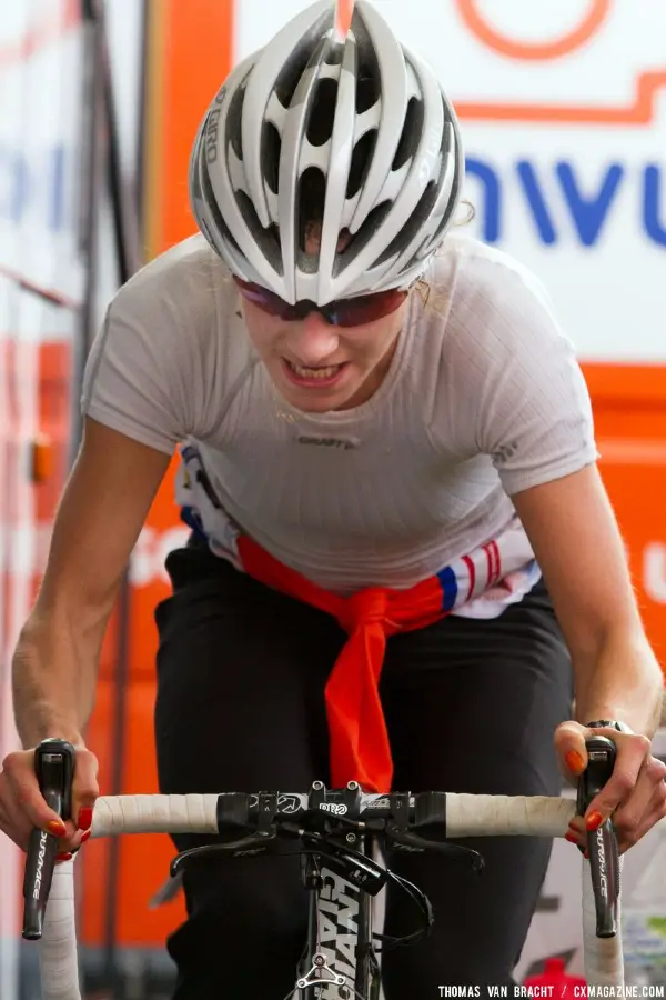 Vos warming up at 2014 World Championships. © Thomas Van Bracht