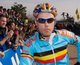 Sven Nys poses prior to the start of Worlds 2008. by Joe Sales