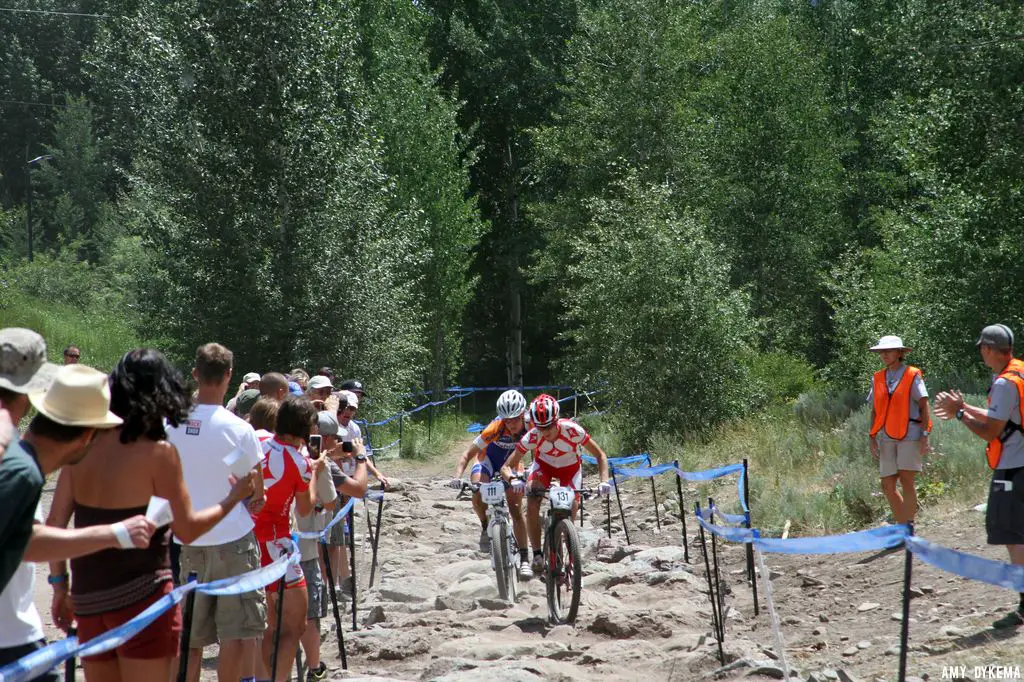 Coming through the rocky trail. ©Amy Dykema