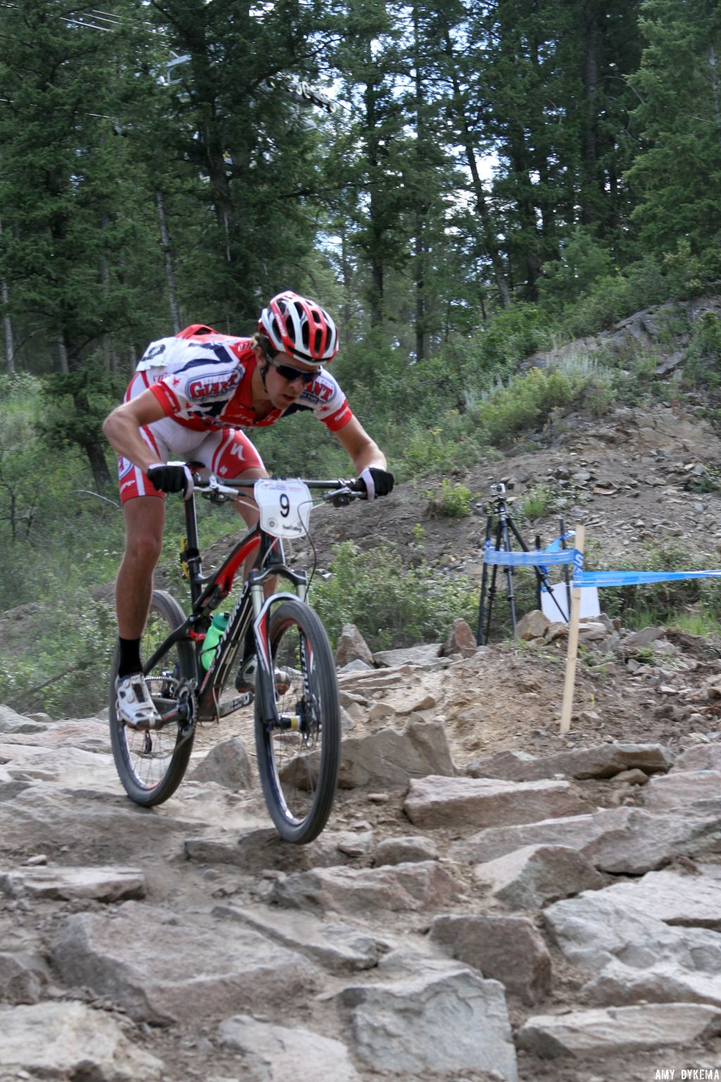 Nick Weighall (34th) of Cal Giant in the rock drop. ©Amy Dykema