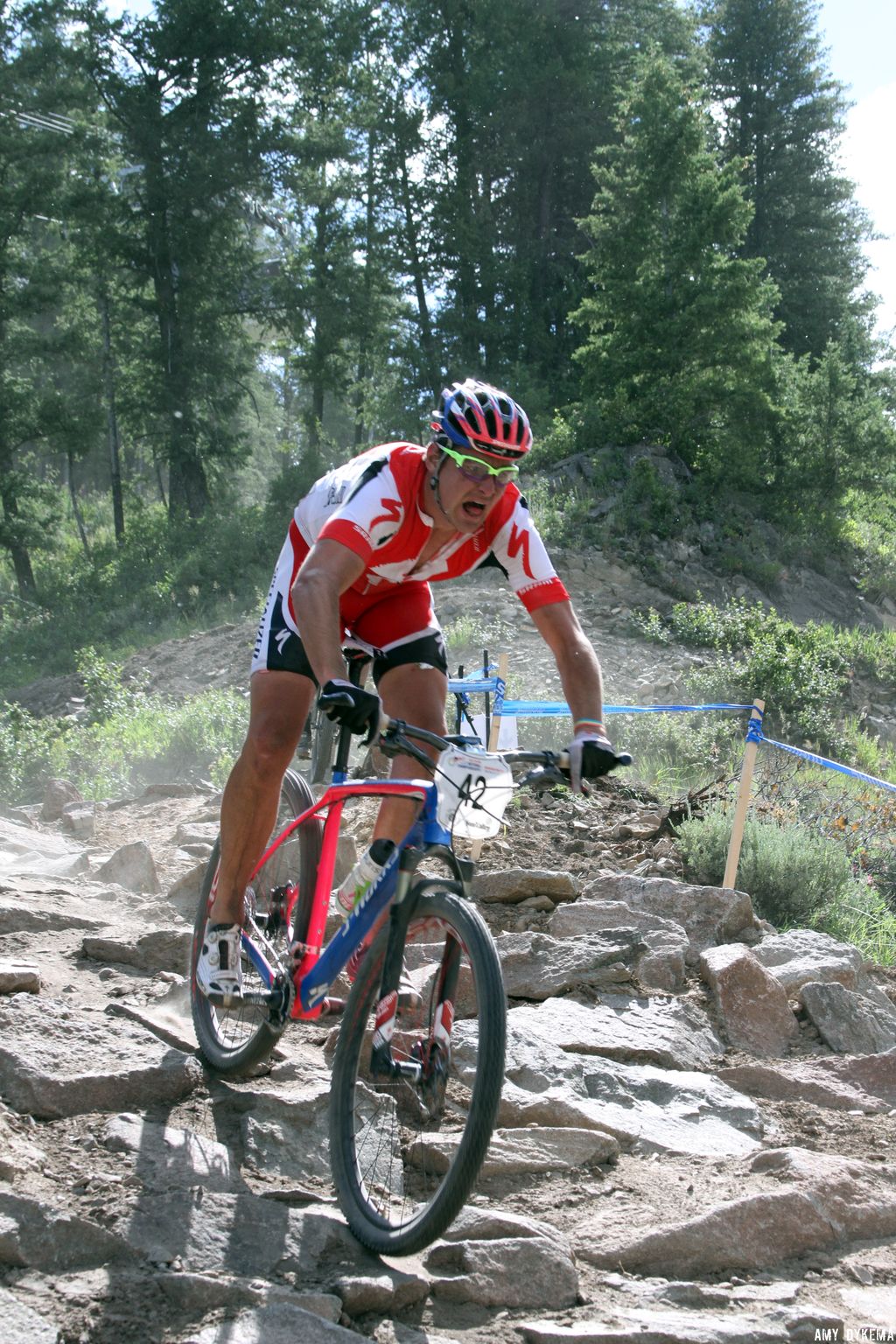 Anthony Sinyard in the rock garden. His website says he\'ll be doing pro CX this year. ©Amy Dykema