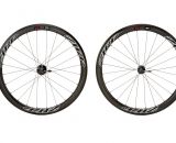 Non drive side view: Zipp's 303 Firecrest disc brake carbon tubular wheelset. photo: Zipp