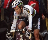 Albert took up the chase but could never reach Pauwels. 2009 Zolder Cyclocross World Cup. ? Bart Hazen