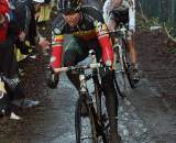 Nys led the chase of the leading three but crashed, going over the bars. 2009 Zolder Cyclocross World Cup. ? Bart Hazen