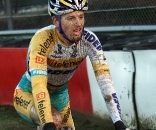 Kevin Pauwels on his way to the win. 2009 Zolder Cyclocross World Cup. ? Bart Hazen