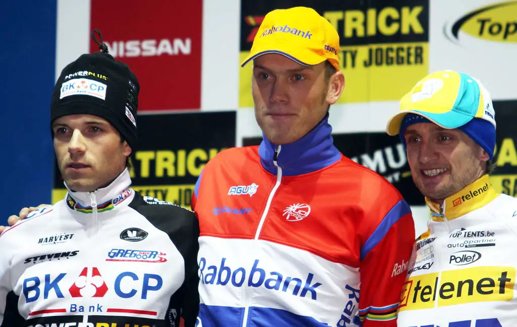 Albert, Boom and Wellens on the podium in Zolder. © Bart Hazen