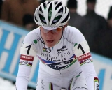 Marianne Vos races through Zolder. Will she keep those stripes? © Bart Hazen