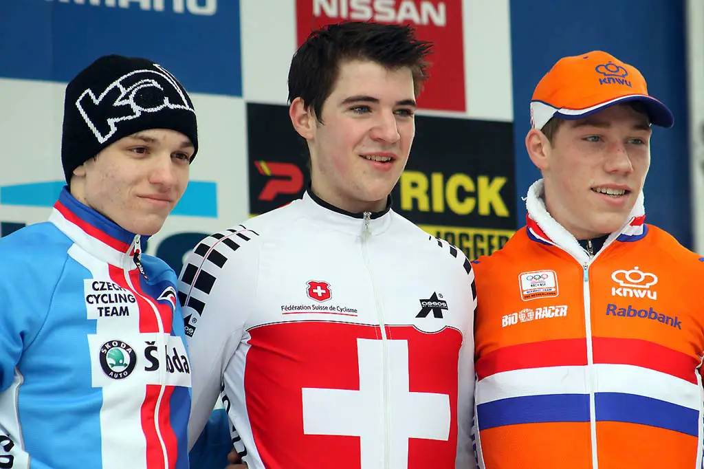 The Juniors podium in Zolder. © Bart Hazen