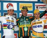 Stybar (l), Nys and Pauwels on the podium. ? Bart Hazen
