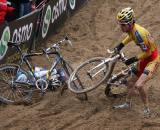 Angelo De Clerc gets a taste of the sand. ? Bart Hazen