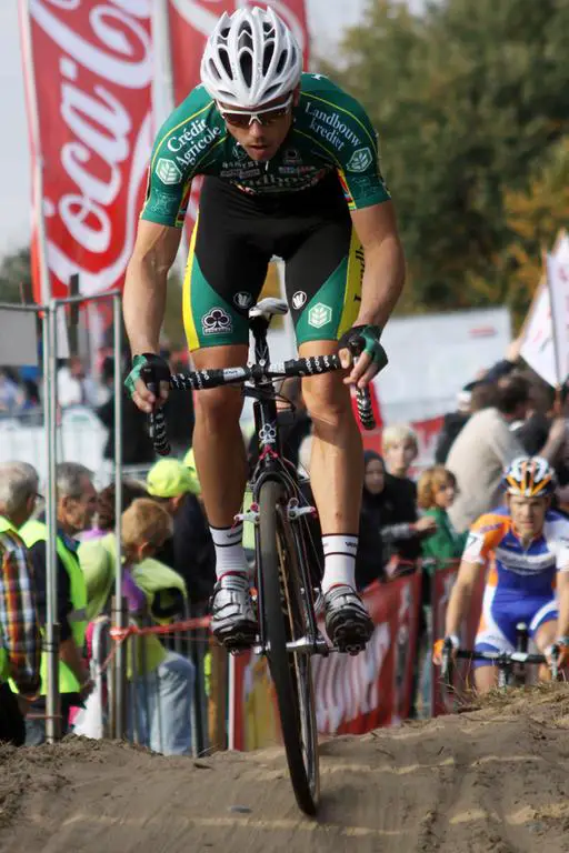 Sven Nys had a strong showing for second place. © Bart Hazen 