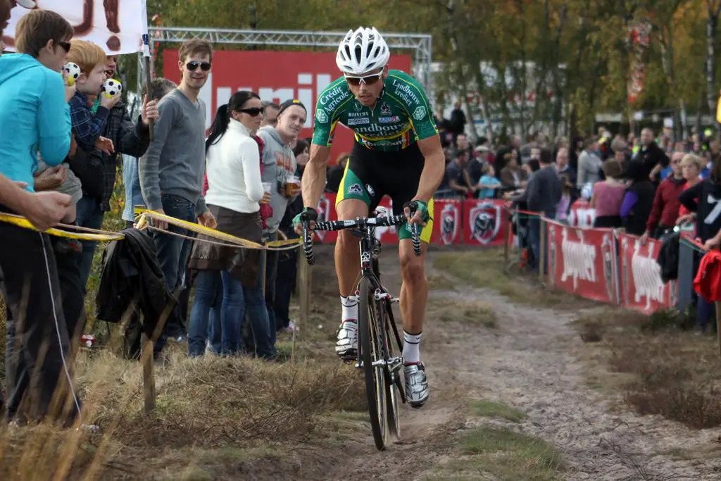 Sven Nys rode a strong race to second place.  © Bart Hazen
