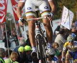 Zdenek Stybar flying in the air.  © Bart Hazen