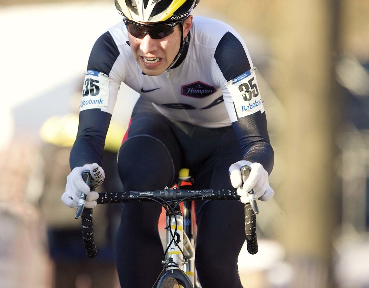 Jeremy Powers racing 2009 Worlds at Hoogerheide. © Joe Sales