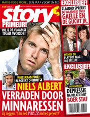 Story magazine cover, "Niels Albert the Flemish Tiger Woods"