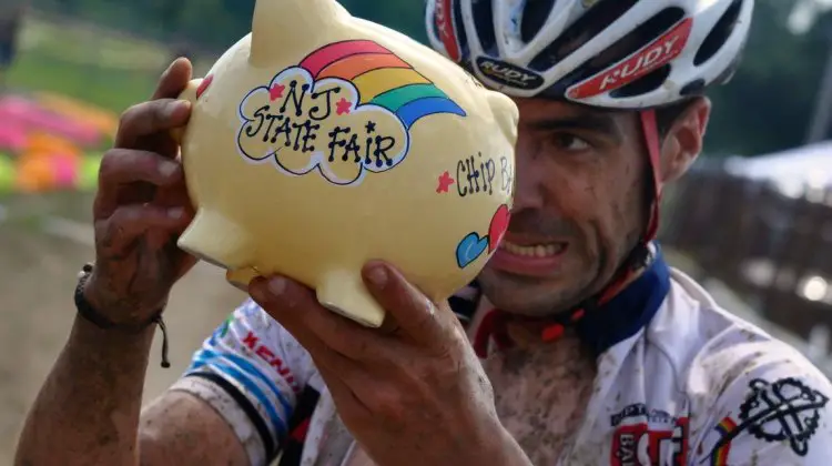 The Hup United Piggy Bank Prize at SpectaCross Cyclocross Race